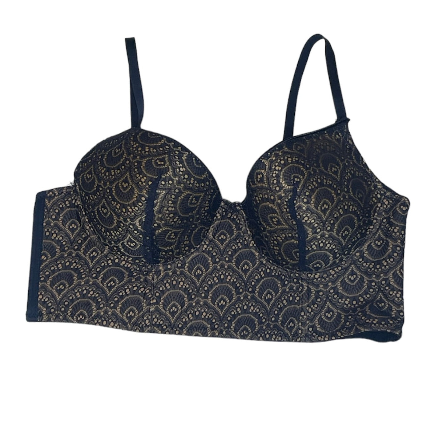 Blue Lace Corset Bra (M) – Alora Bo