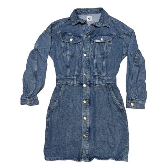 Long Sleeve Jean Mini Dress (XS)