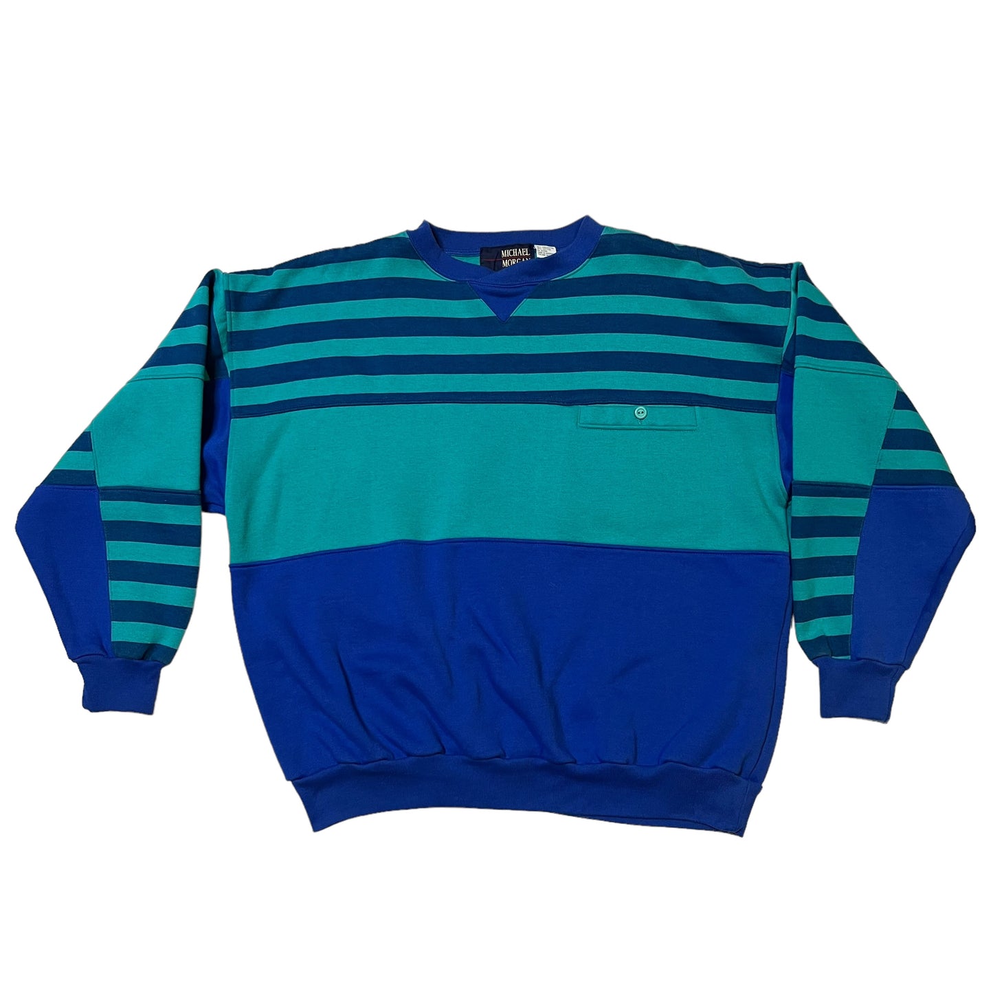 90s Vintage Teal Crewneck (L)