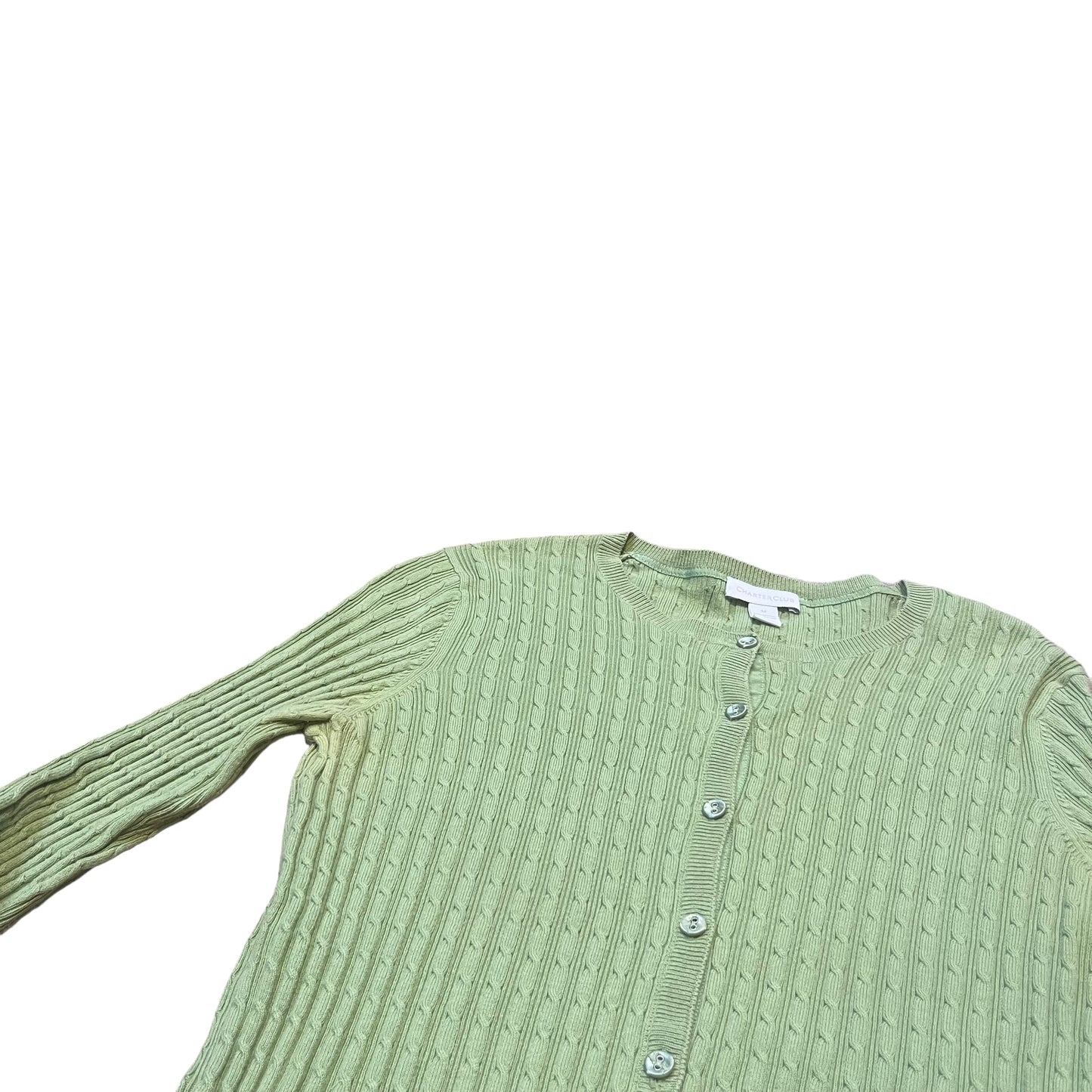 Vintage Lime Green Cardigan (M)