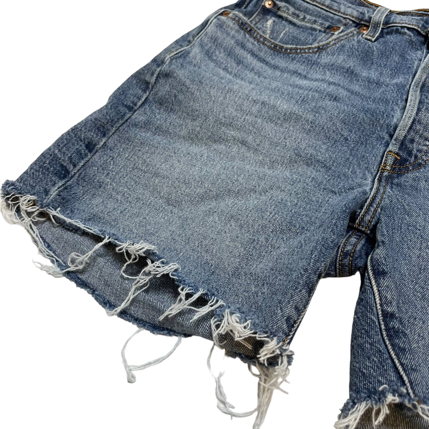 Long Cut Jean Shorts (S/M)