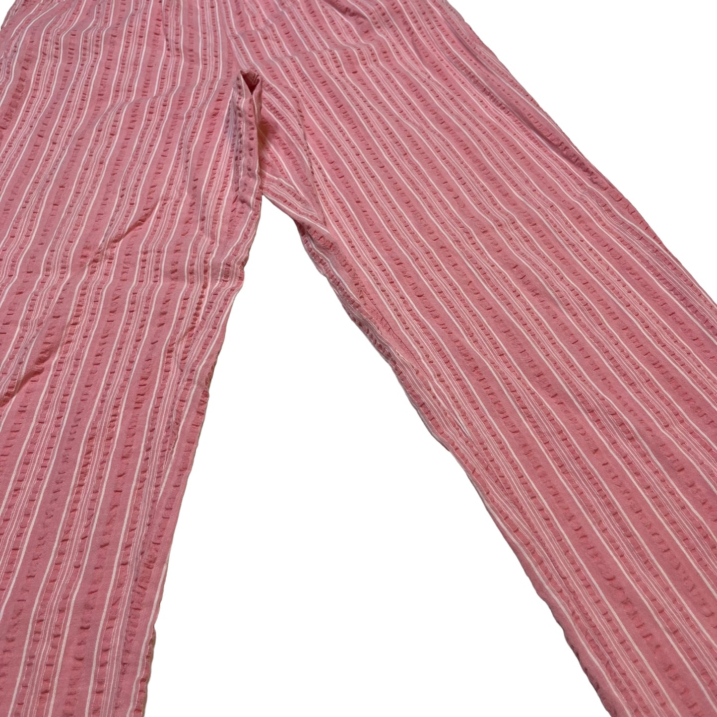 Pink Striped Cotton Pants (L)