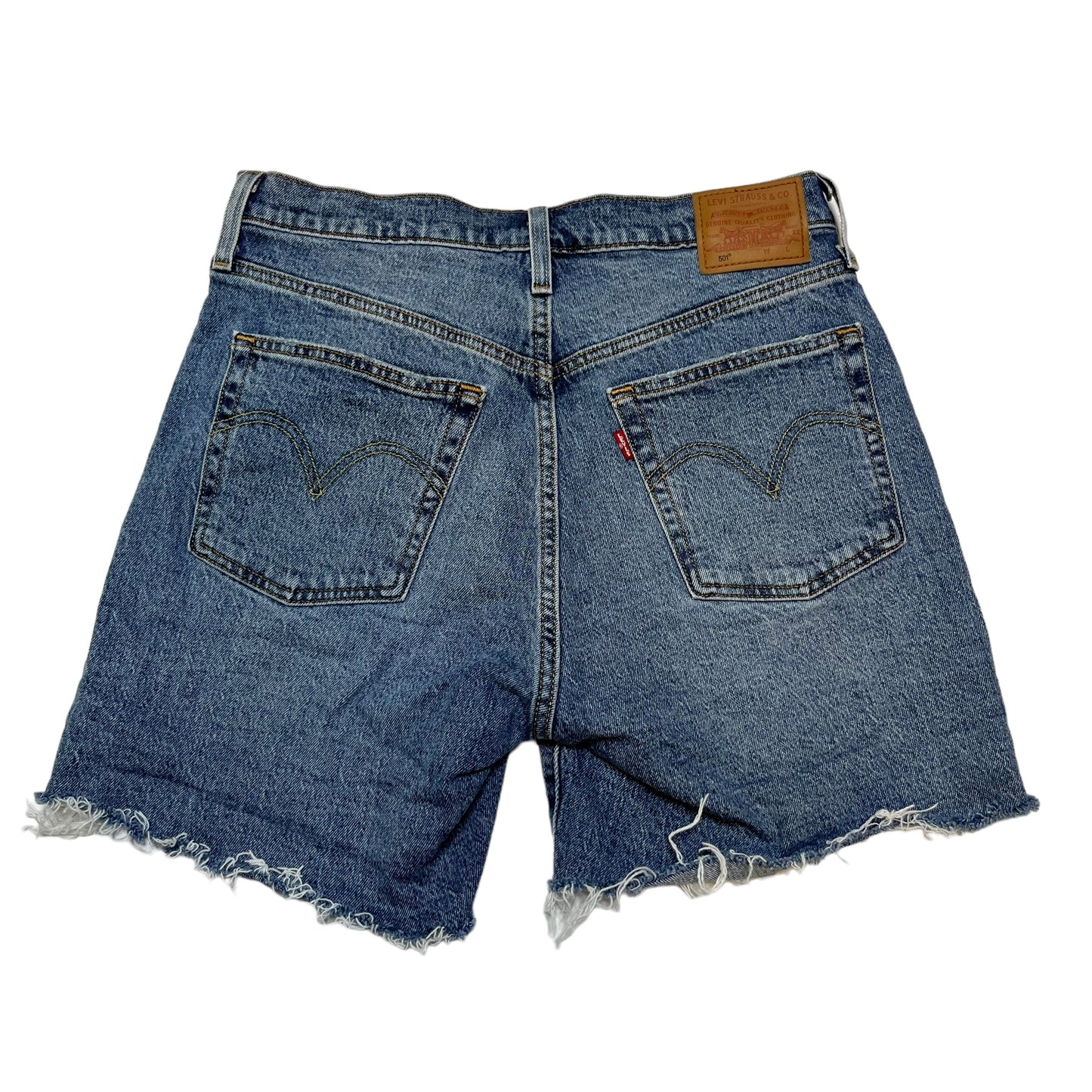 Long Cut Jean Shorts (S/M)