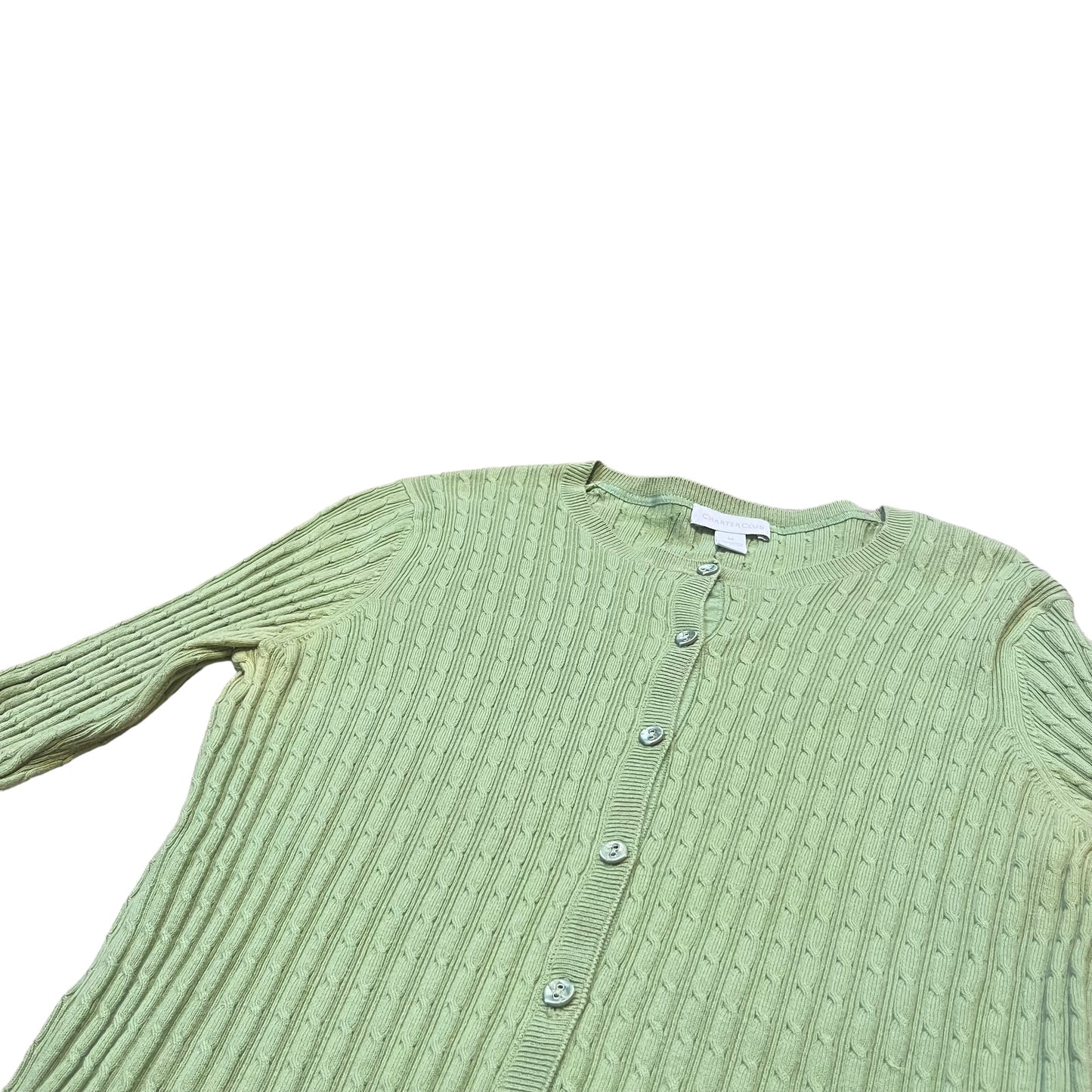 Vintage Lime Green Cardigan (M)