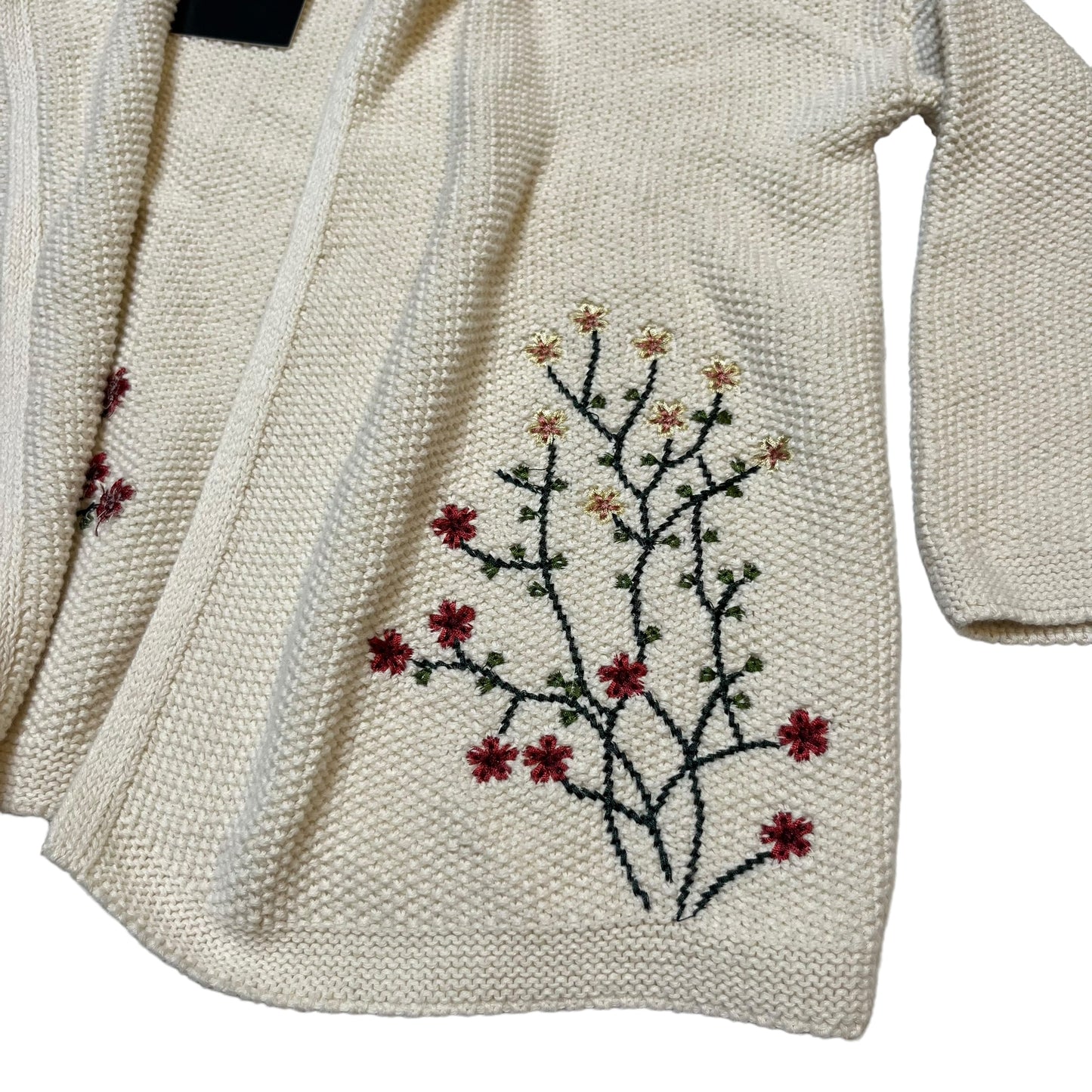 Floral Embroidery Cardigan (Girls M)