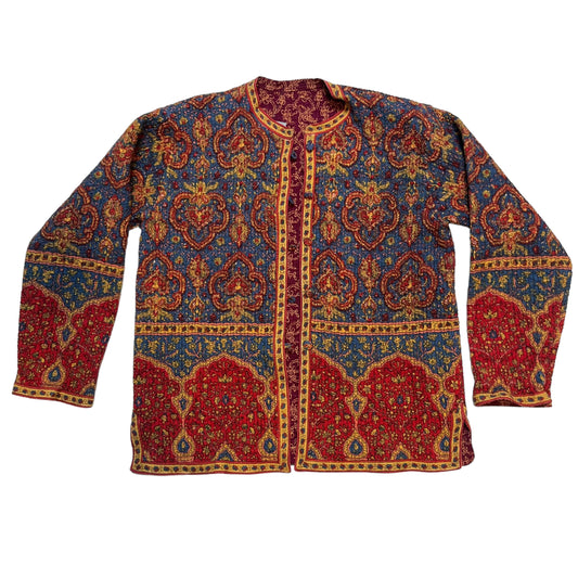 Reversible Indian Motif Stitched Jacket (S/M)