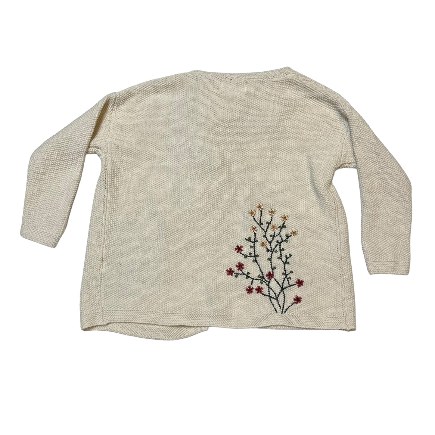 Floral Embroidery Cardigan (Girls M)