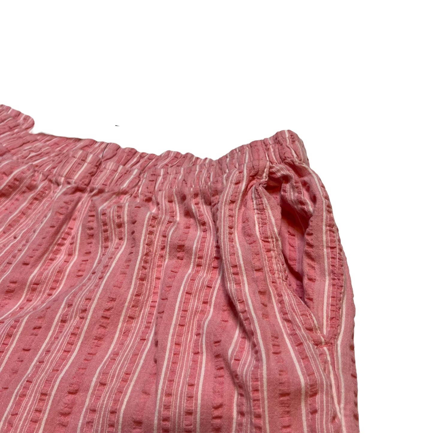 Pink Striped Cotton Pants (L)