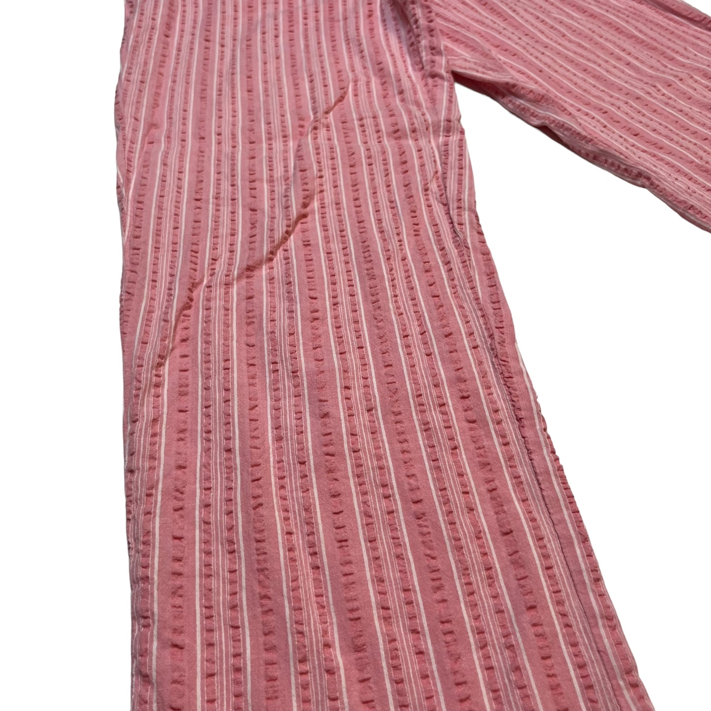 Pink Striped Cotton Pants (L)