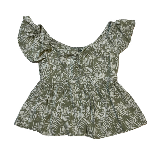 Tropical Sage Green Blouse (S)