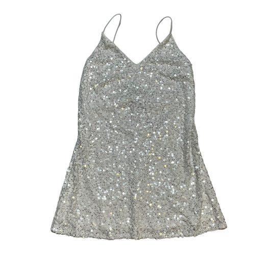 White Sequin Mini Dress (M)