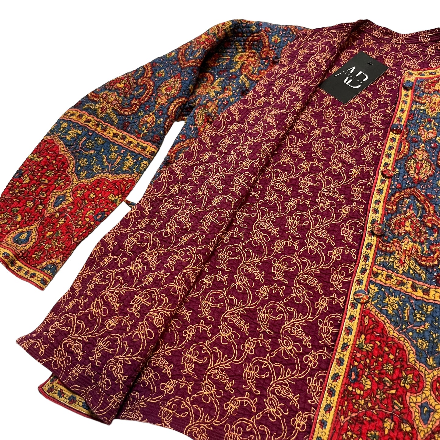 Reversible Indian Motif Stitched Jacket (S/M)