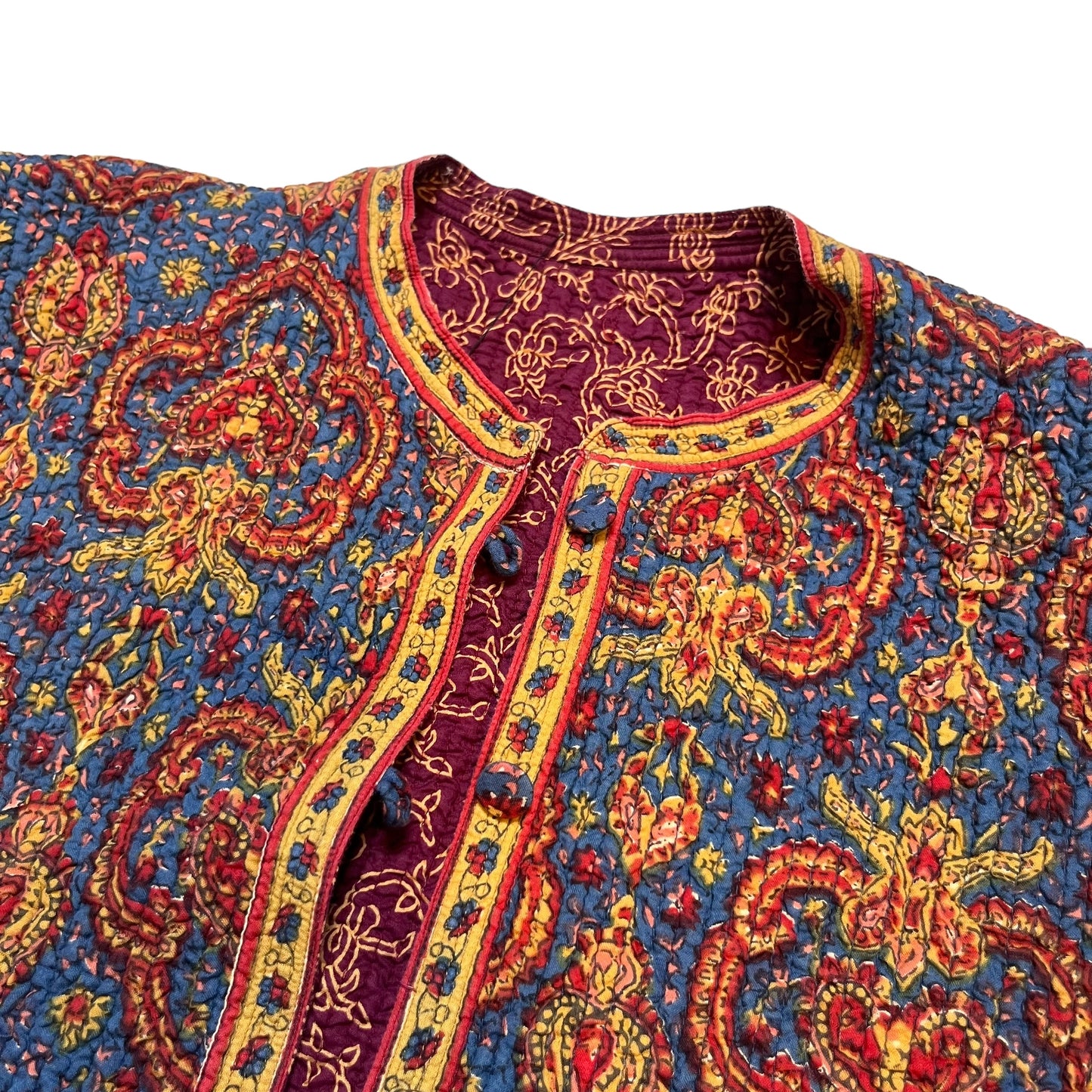 Reversible Indian Motif Stitched Jacket (S/M)