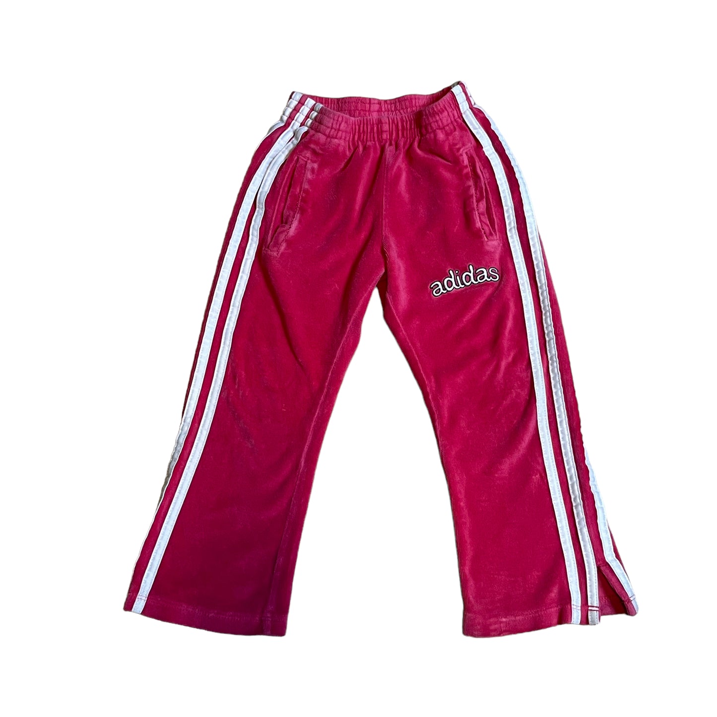 Pink Flare Velour Sweatpants (Girls XS)