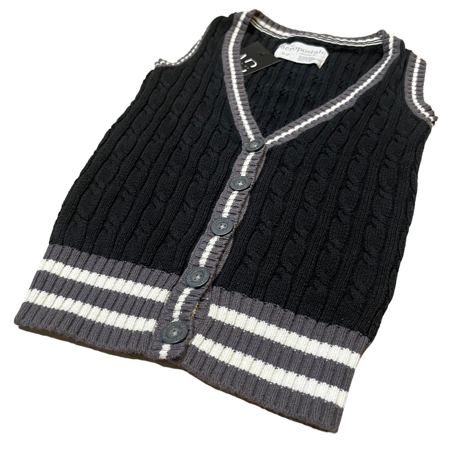 Black Sweater Vest (XS/S)