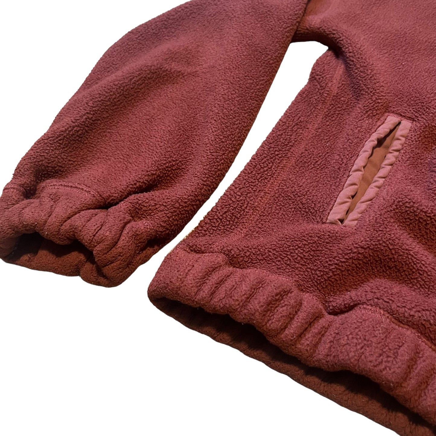 Rust Red Fleece Quarter Zip (XS-S)