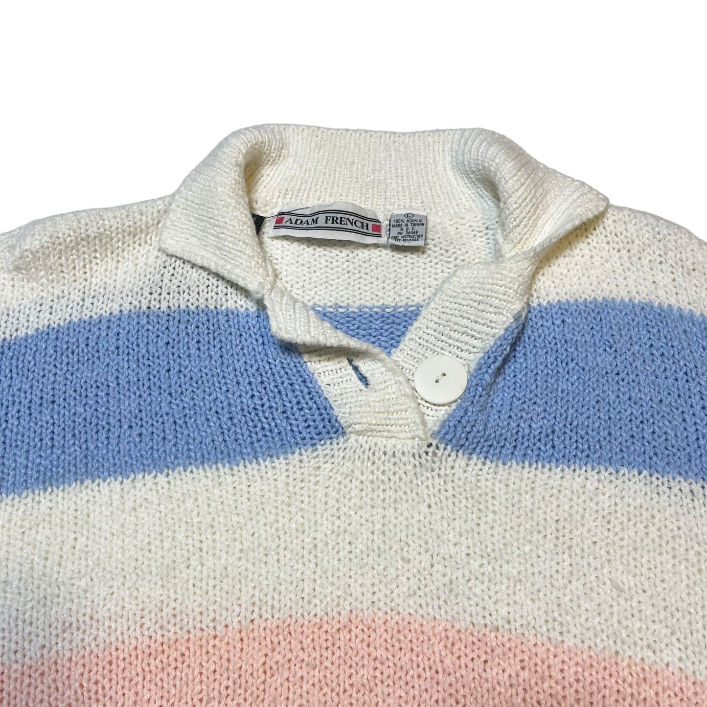 Vintage 80s Polo Pastel Sweater (L)