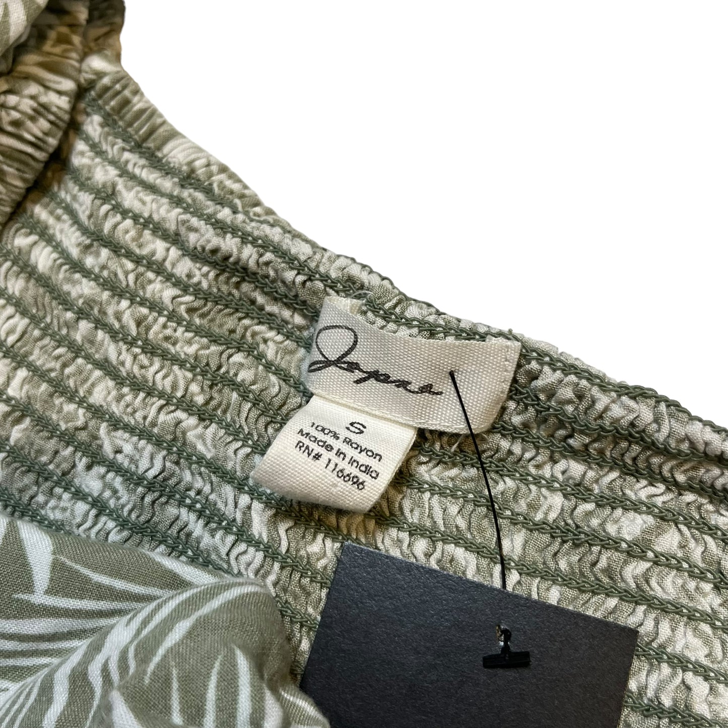 Tropical Sage Green Blouse (S)