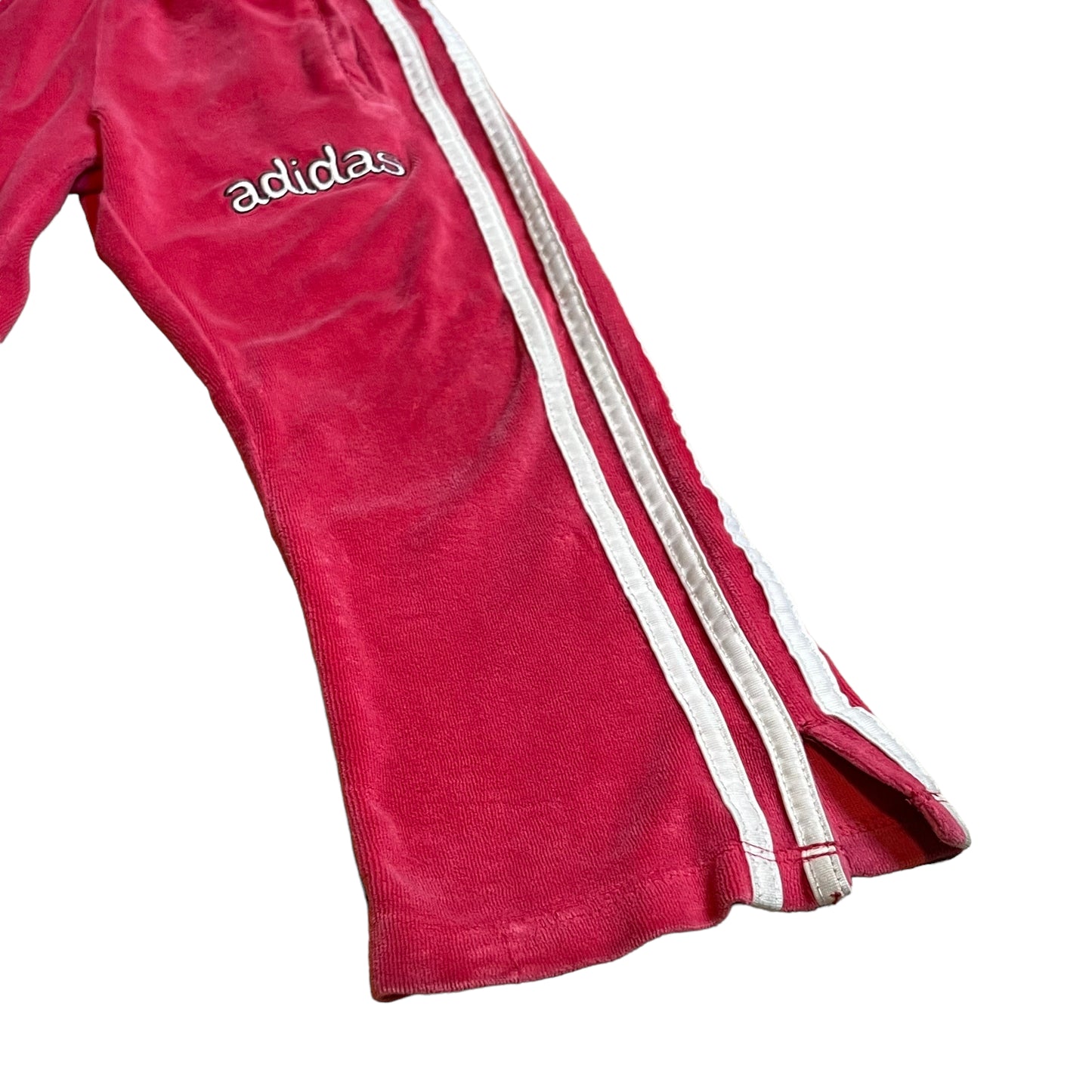 Pink Flare Velour Sweatpants (Girls XS)