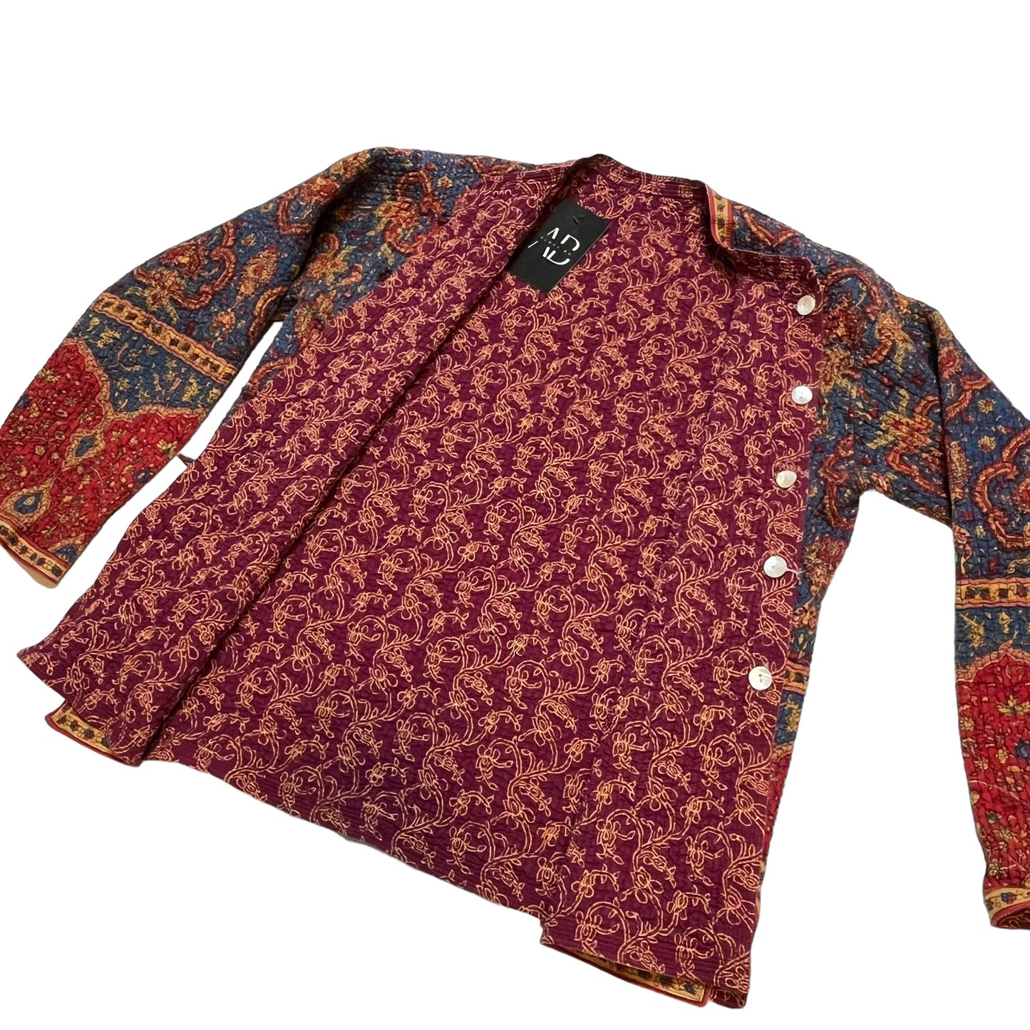 Reversible Indian Motif Stitched Jacket (S/M)