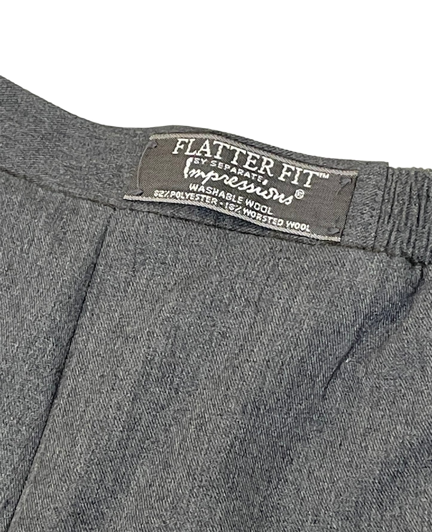 Vintage Flatter Fit by Separate Impressions Grey Slacks (S-M)