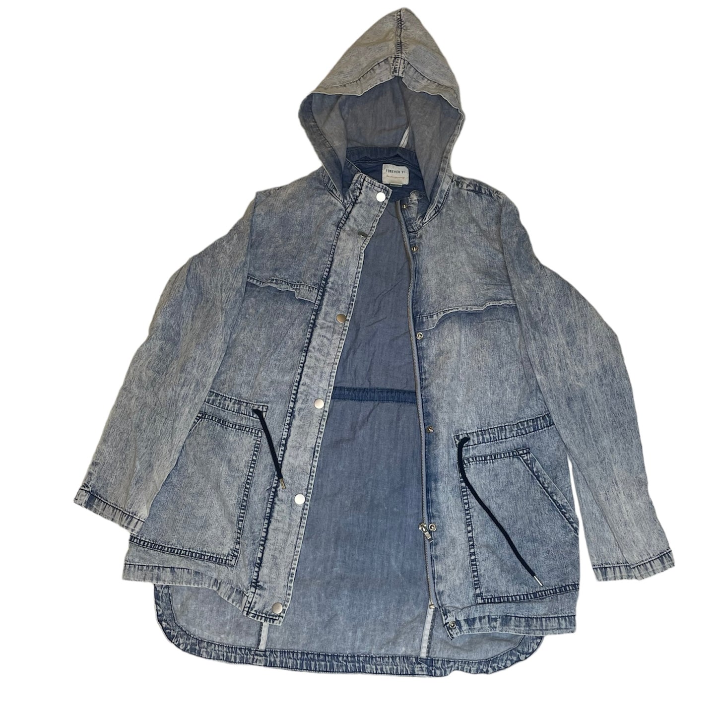 Acid Washed Jean Jacket - Med