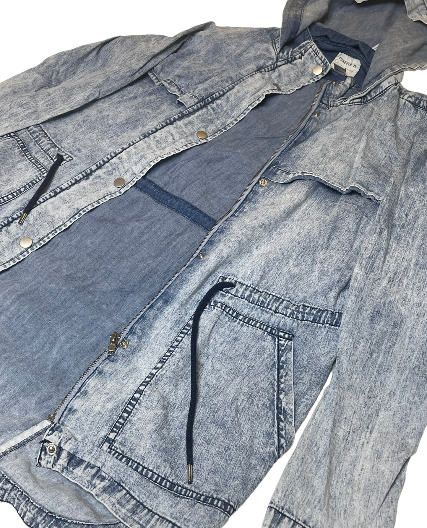 Acid Washed Jean Jacket - Med