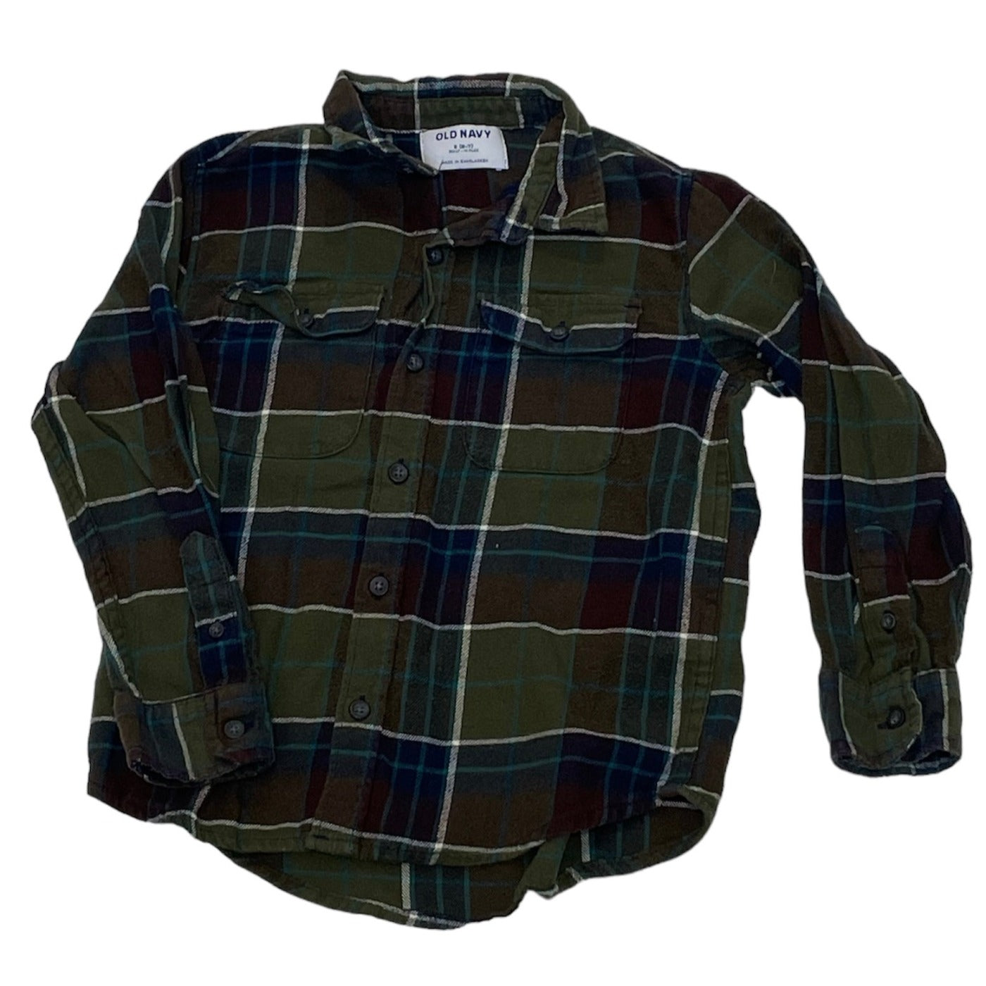 Green Flannel (Boys S)