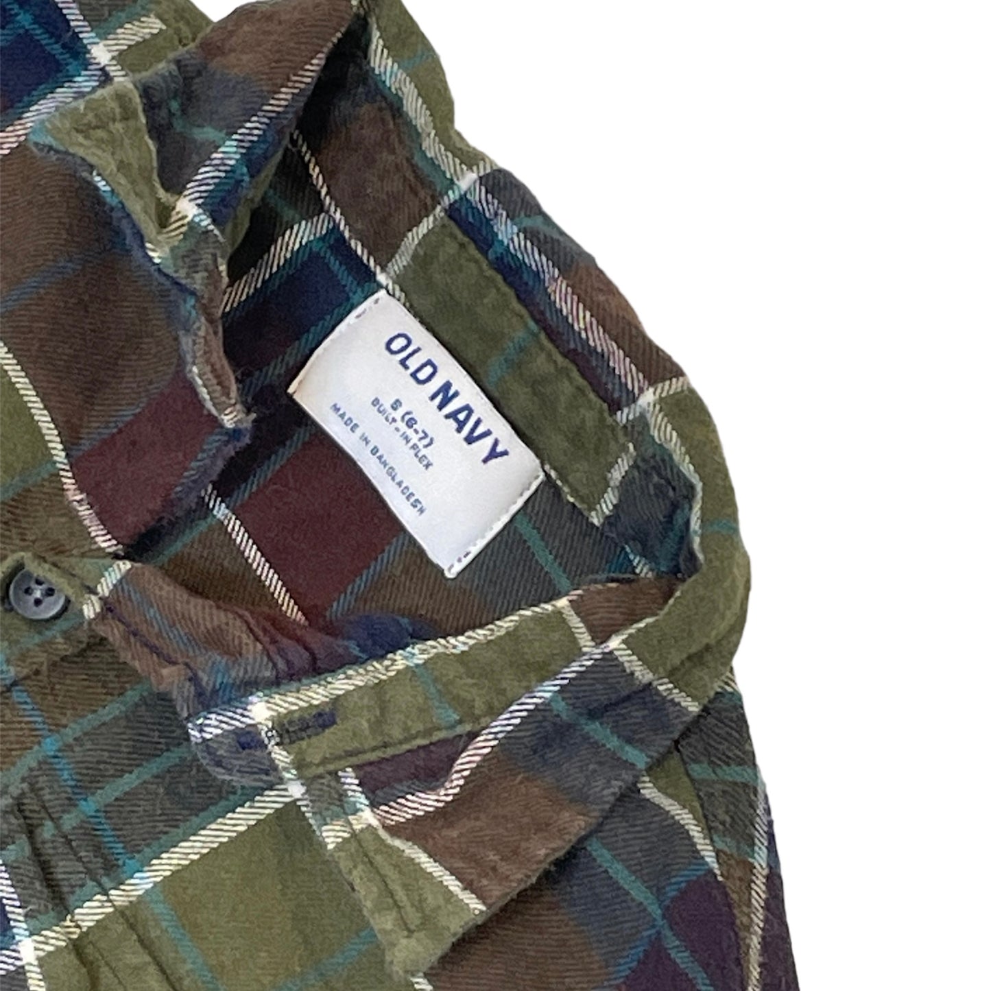 Green Flannel (Boys S)