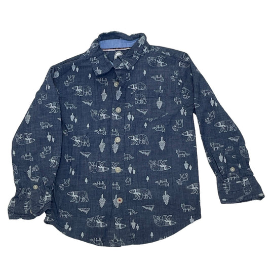 Forest Theme Button Down (Boys XS)