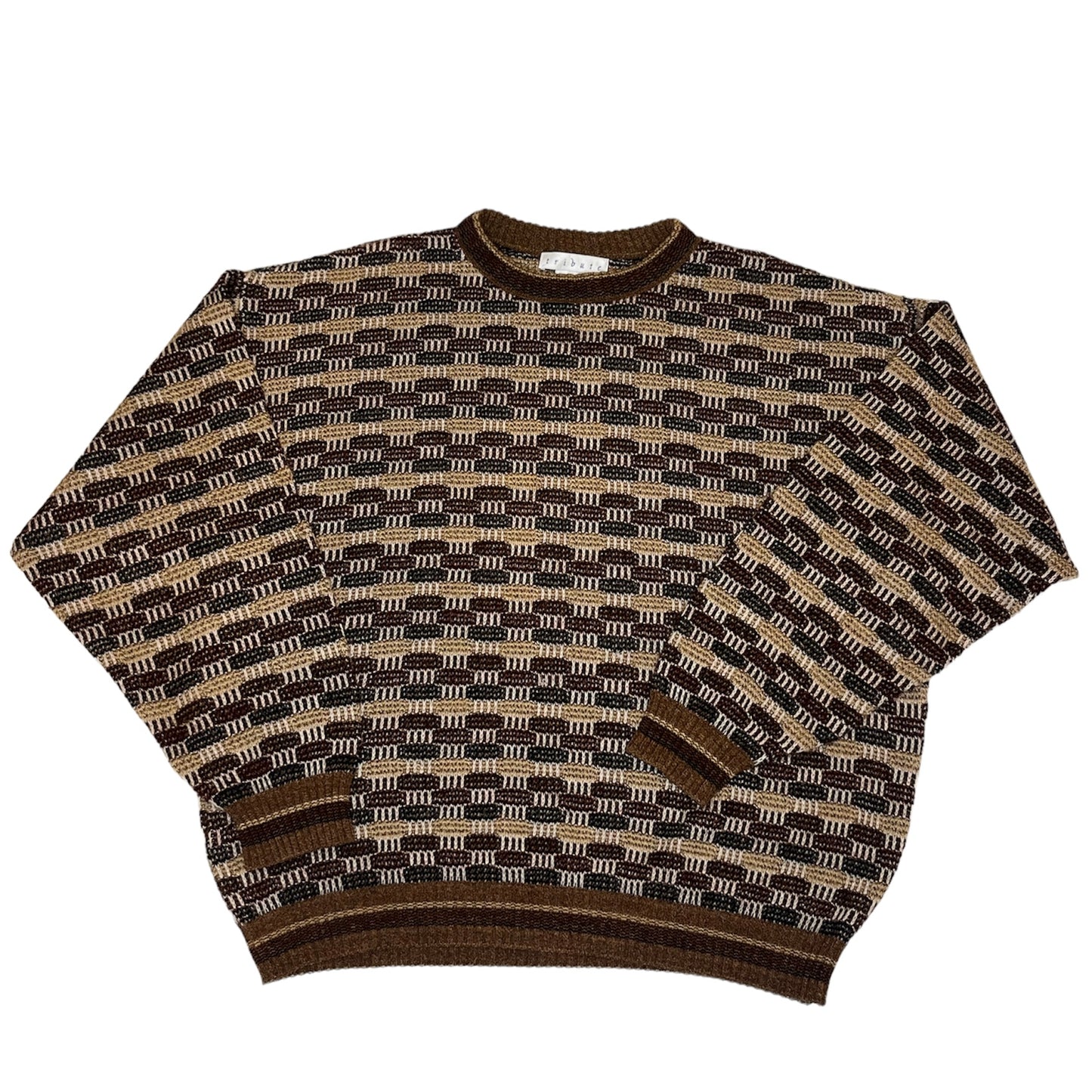 Tribute Vintage Brown Acrylic Sweater